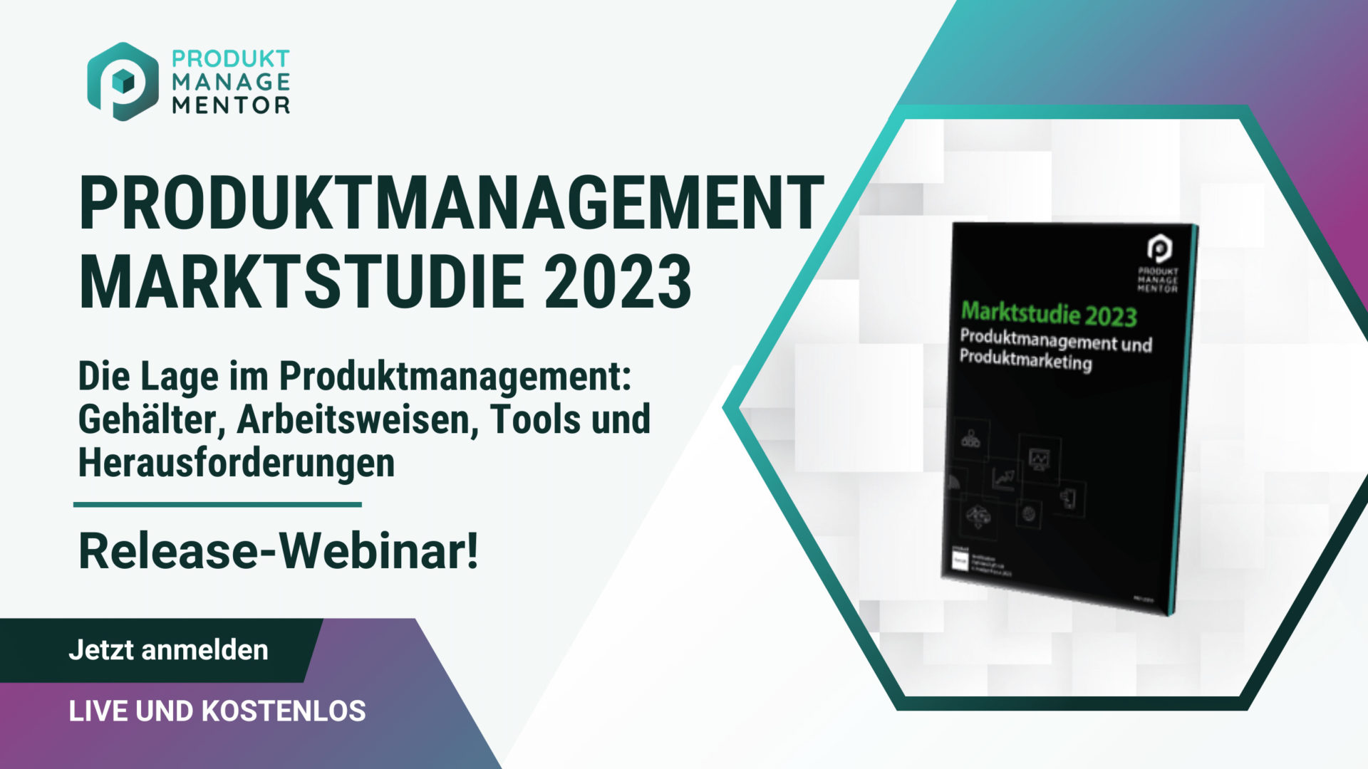 Webinar Cover Produktmanagement Marktstudie 2023